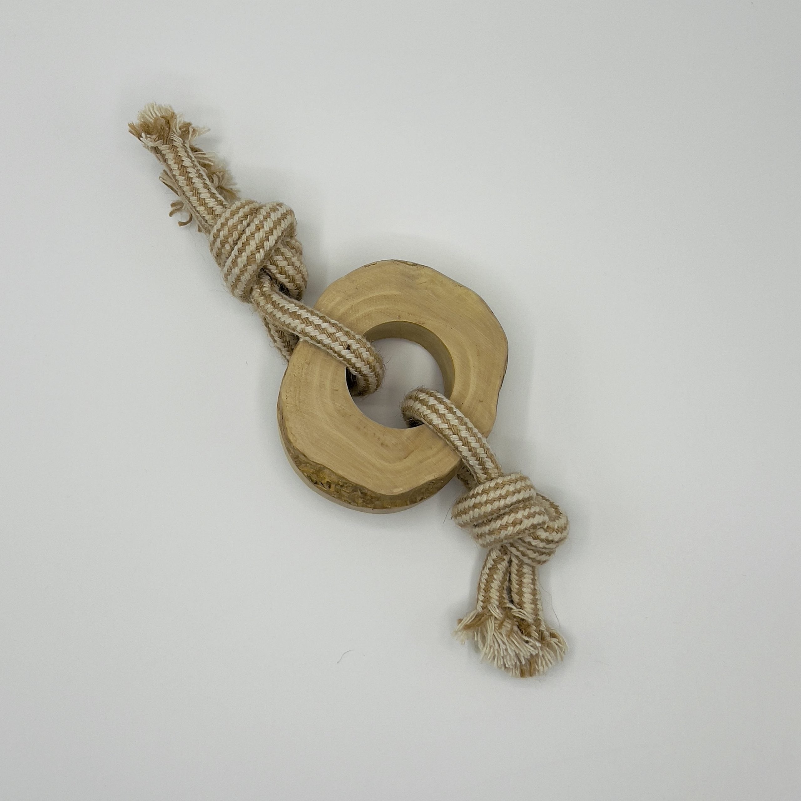 Coffee Wood Chew Ring Toy image 1