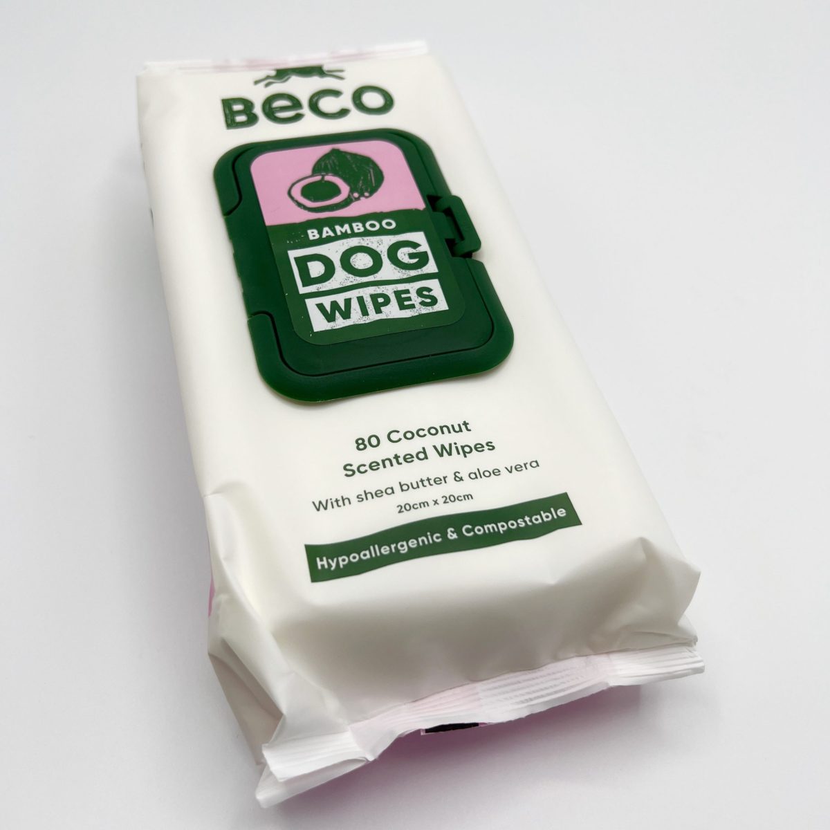 Bamboo Dog Wipes - Coconut Scented image 2