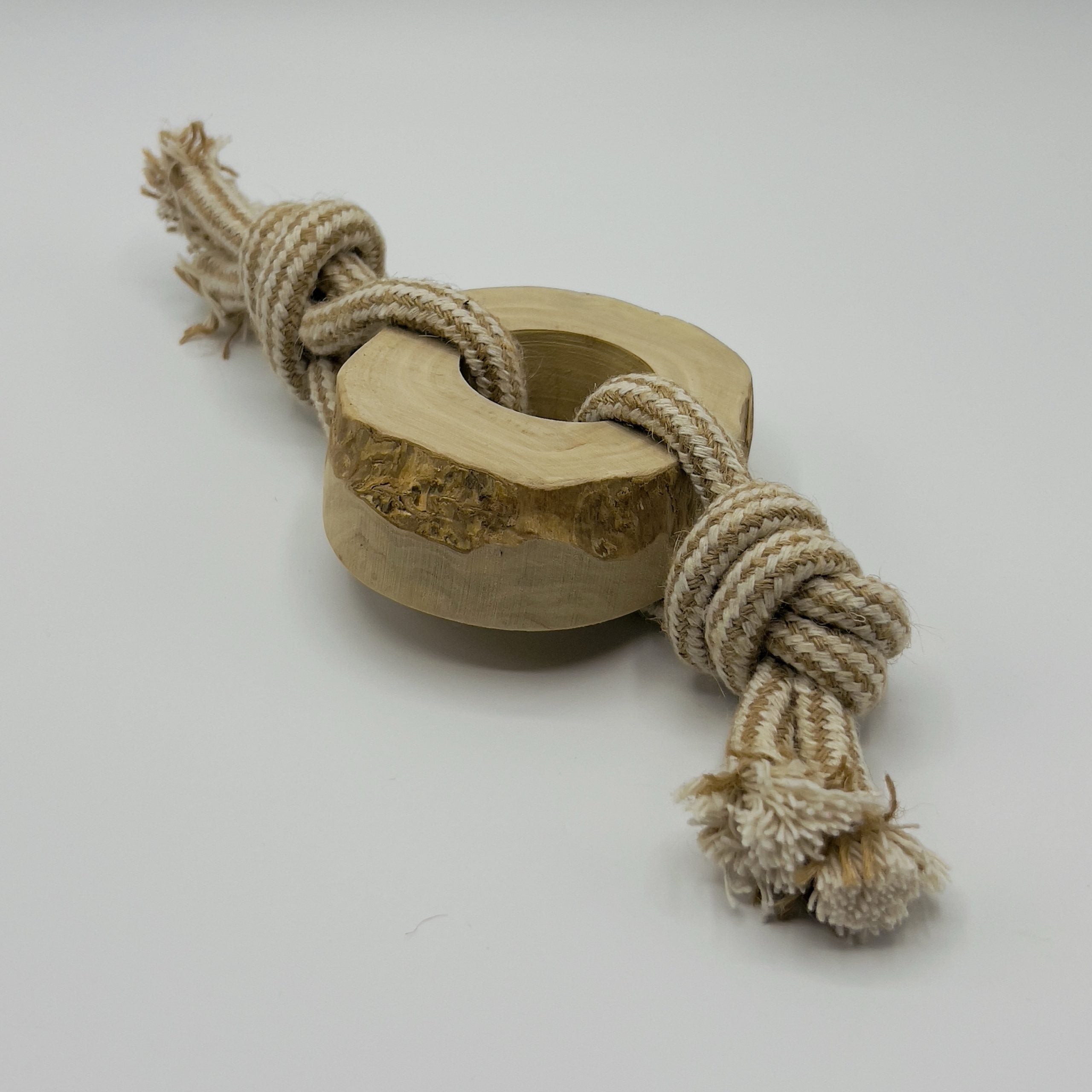 Coffee Wood Chew Ring Toy image 0