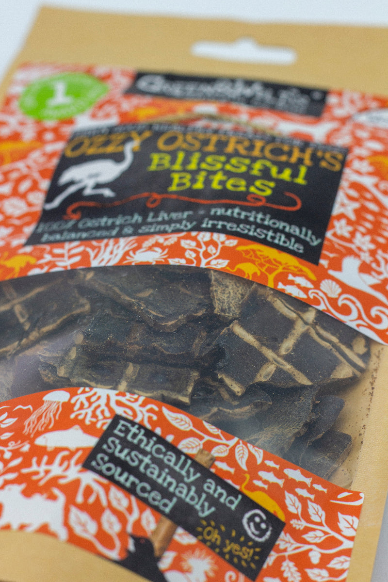 Ostrich flavour dog treats