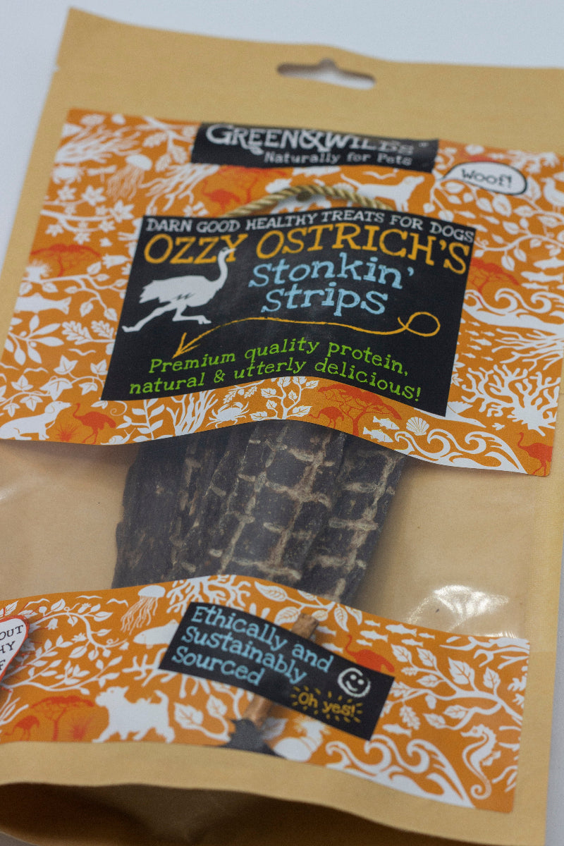 Ostrich flavour dog treats