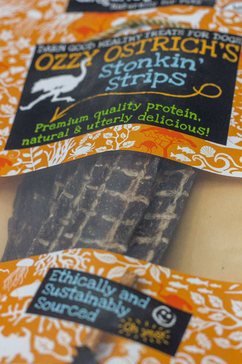 Ostrich flavour dog treats