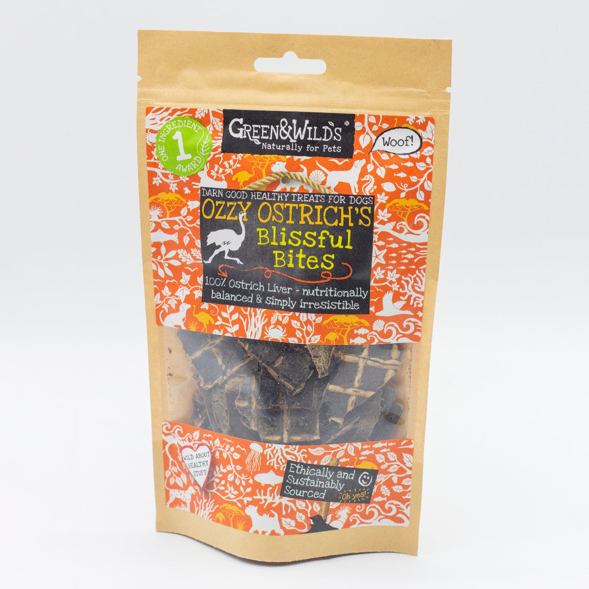 Ostrich flavour dog treats