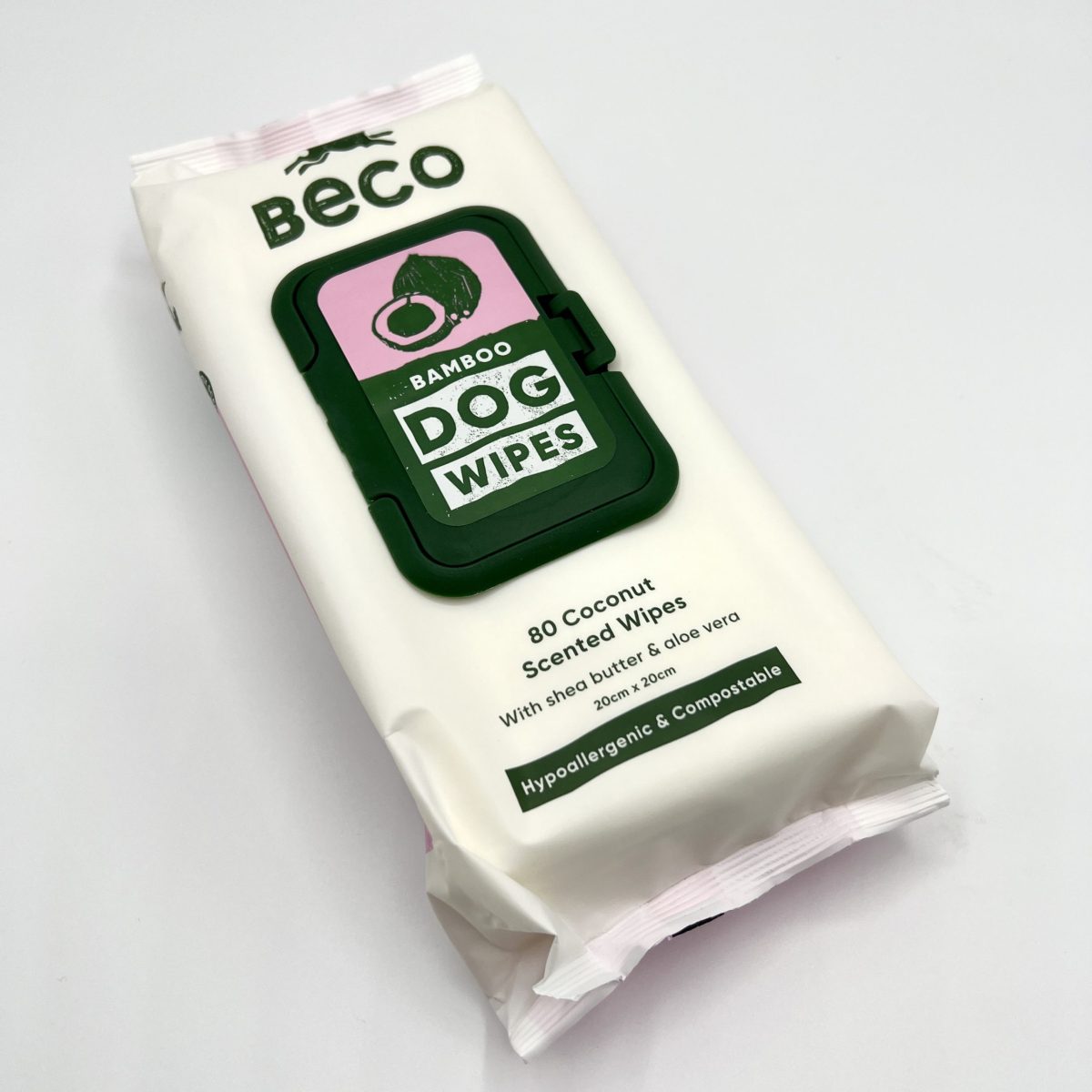 Bamboo Dog Wipes - Coconut Scented image 1