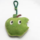 Horse and dog toy shaped as a nervous bitten green apple - green and wilds
