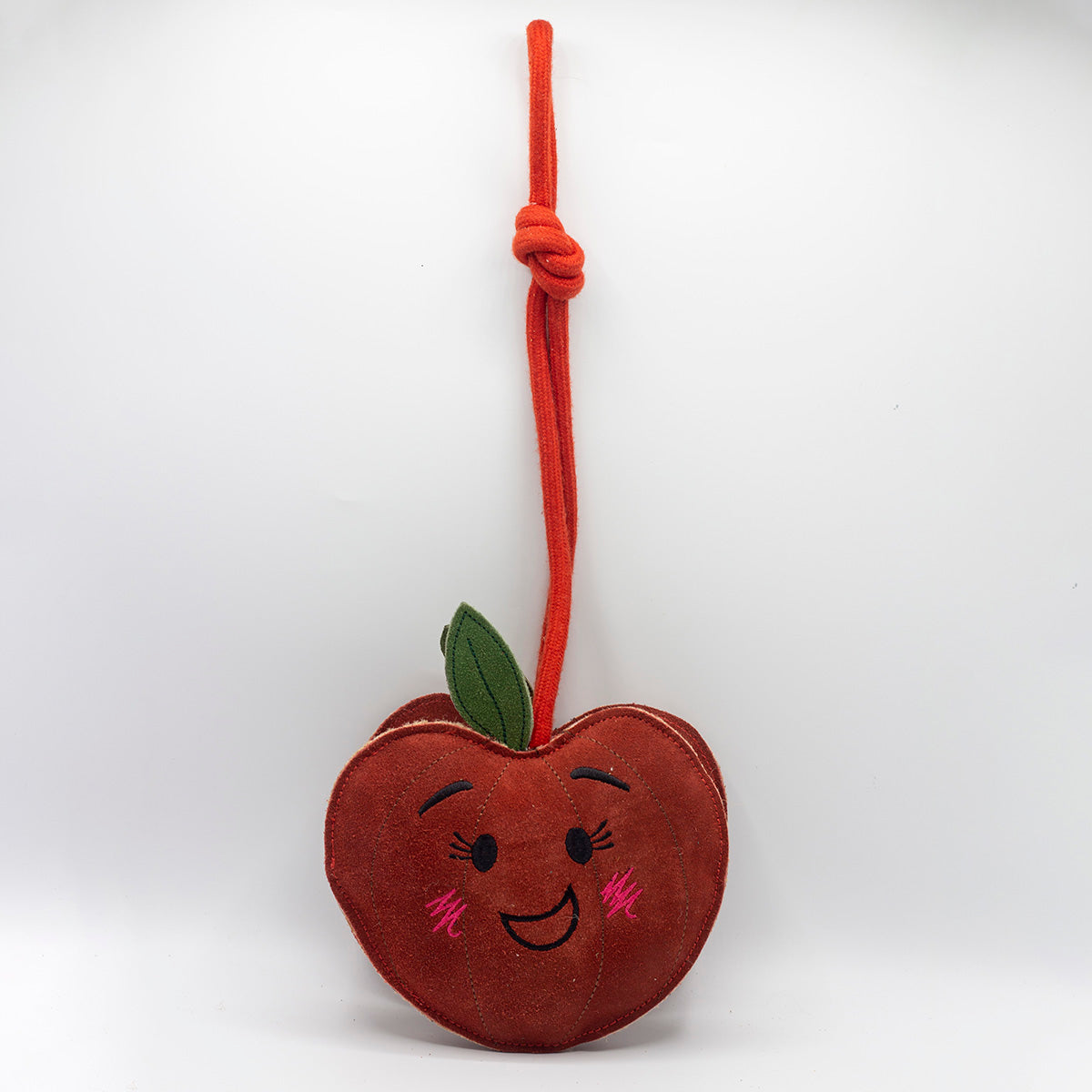 Horse and dog toy shaped as two cheeky cherries