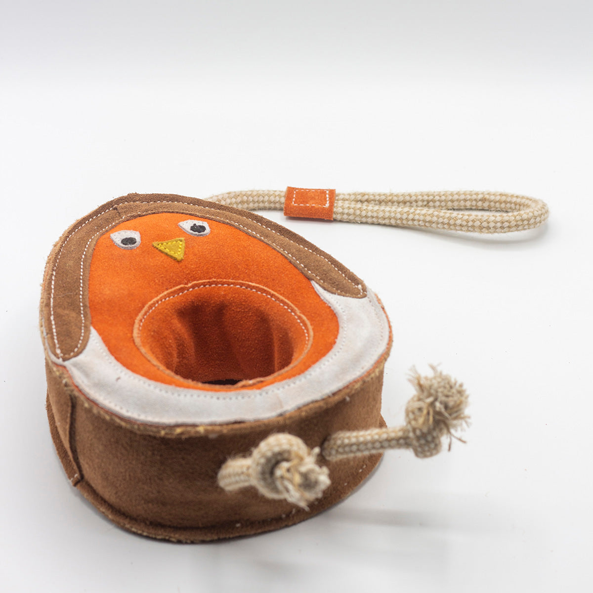 eco-friendly dog toy shaped as a Robin