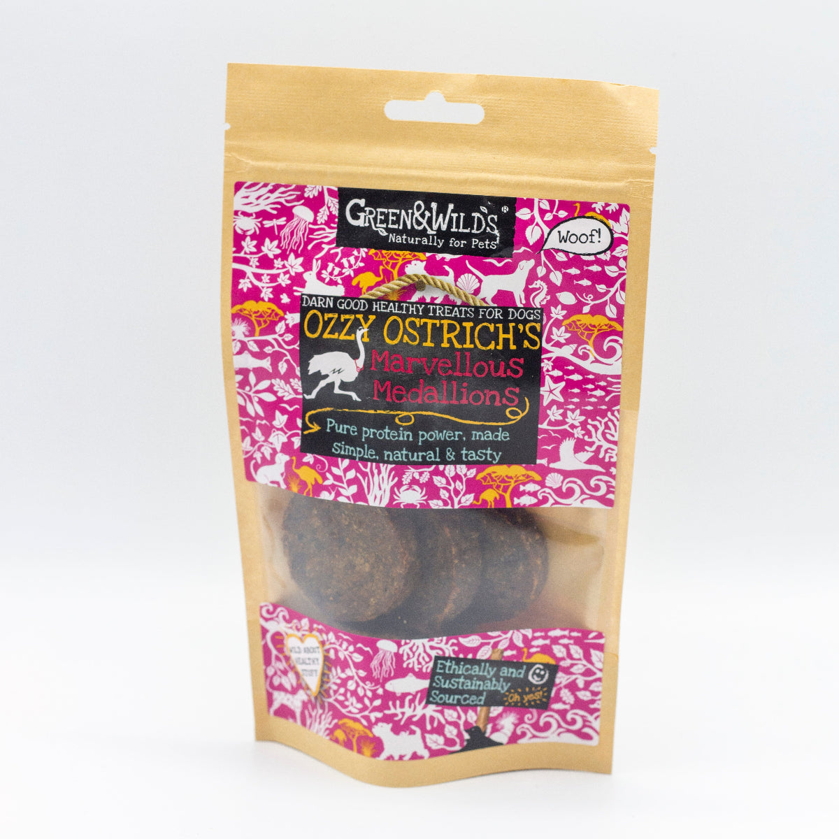 Ostrich flavour dog treats