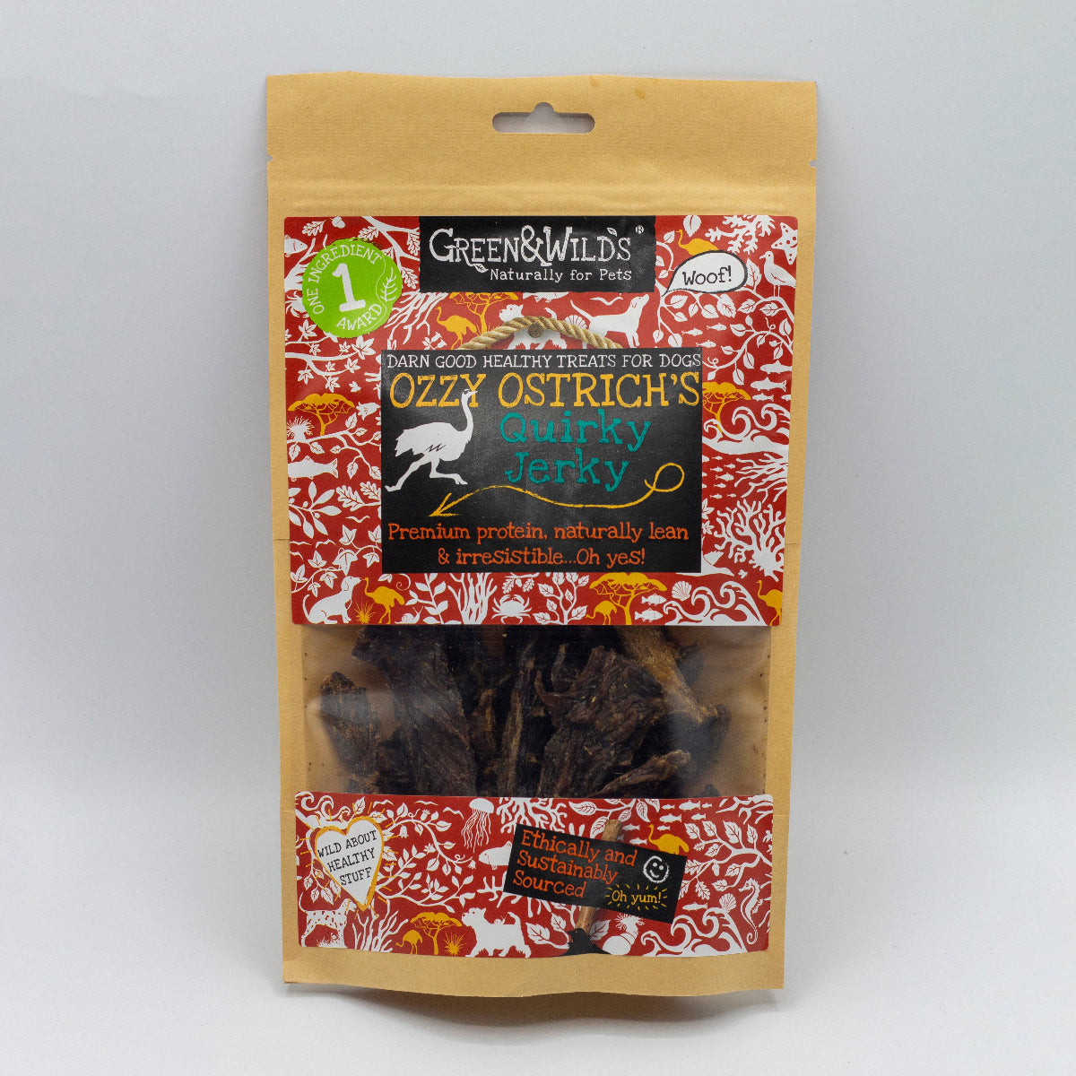 Ostrich flavour dog treats