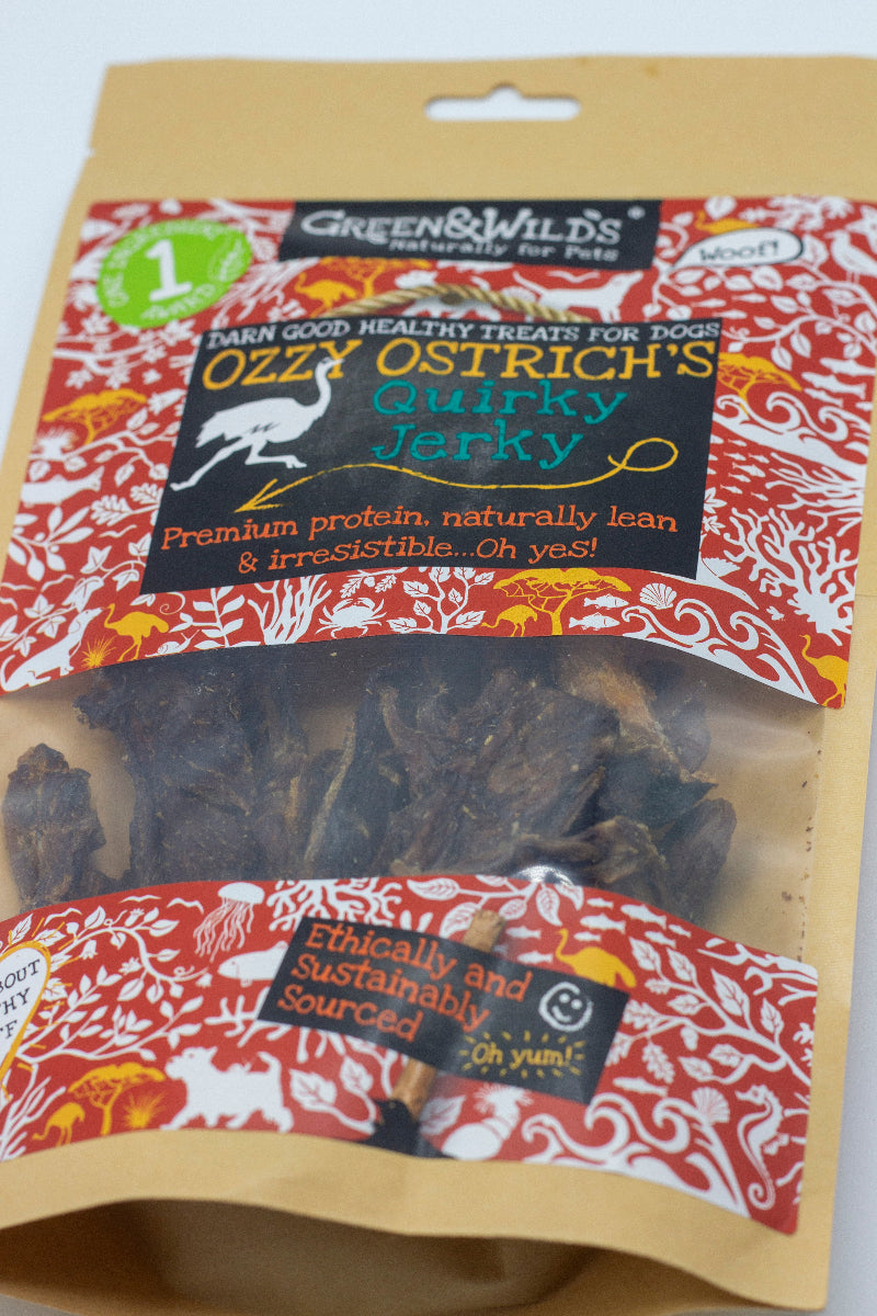 Ostrich flavour dog treats