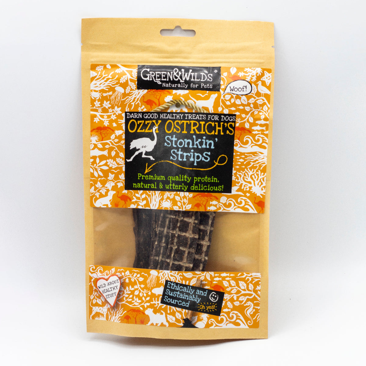 Ostrich flavour dog treats
