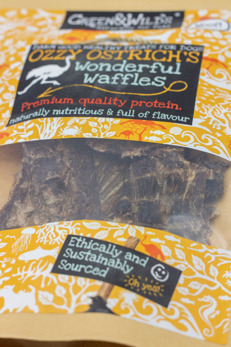 Ostrich flavour dog treats