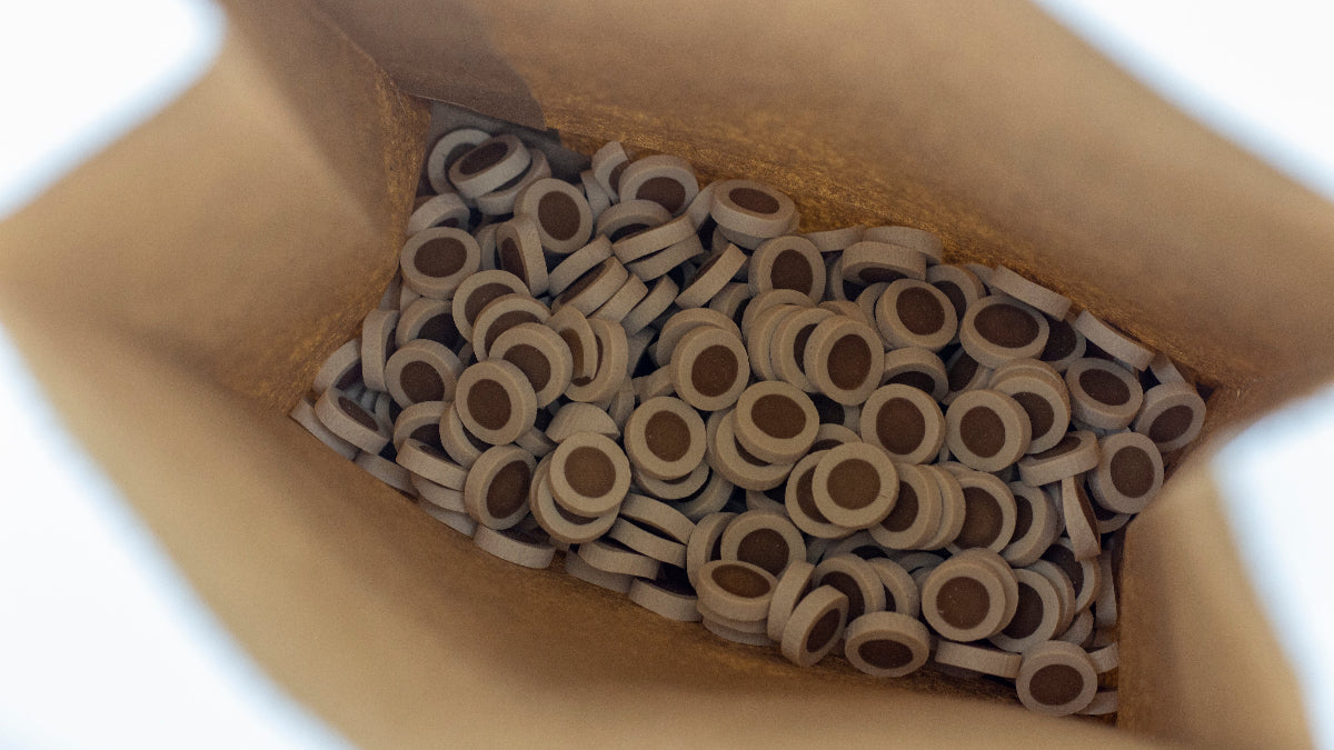 Peanut Butter reward coins a healthy veggie training treats for dogs