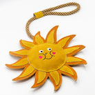 Sun-shaped dog and horse toy with a smiley face from Green and Wilds