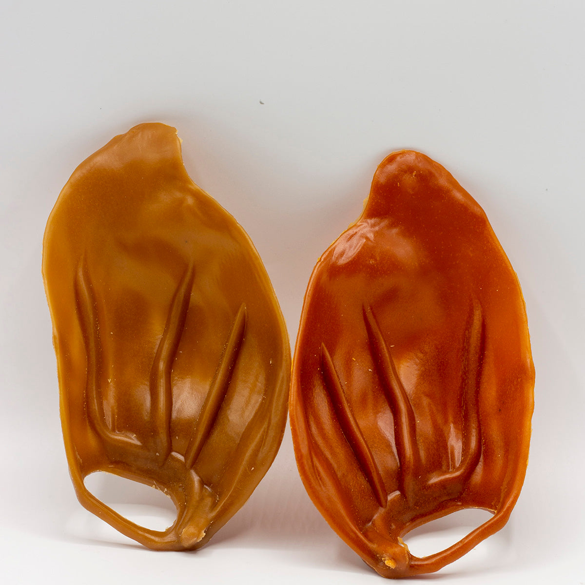 Vegan Dog Treats the shape of a pig ear